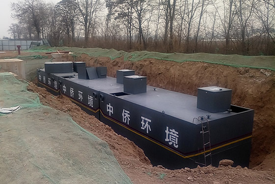地埋式污水處理設備現場